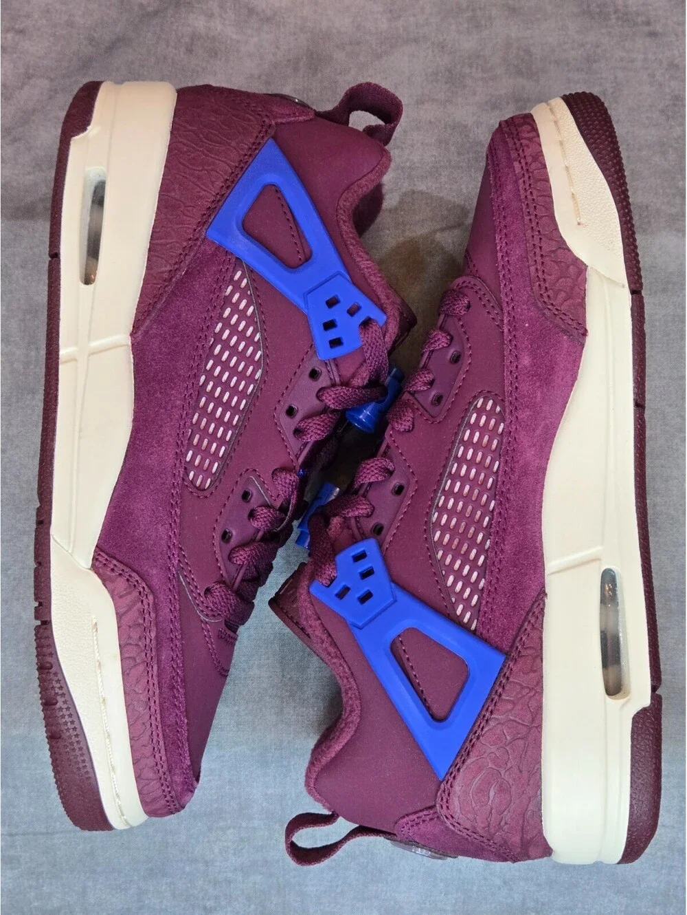 Jordan Spizike Low - Bordeaux / Hyper Royal (FQ3950-641) Size 5Y Women's 6.5 NEW